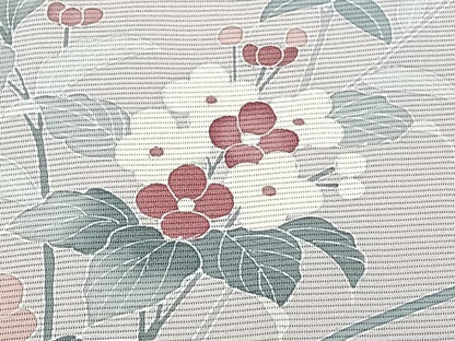 平和屋着物＊夏物　訪問着　絽　友禅　枝草花文　正絹　逸品　CABJ9804xi