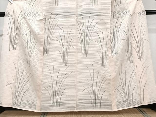 平和屋着物＊夏物　訪問着　変わり絽　絽紬　木賊文　正絹　逸品　CABJ9805xi
