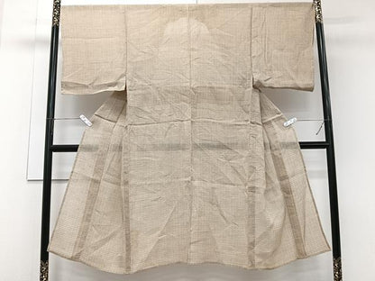 平和屋着物＊夏物　男性　上布　抽象文　麻　逸品　未使用　CABJ9807xi