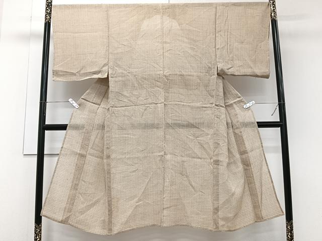 平和屋着物＊夏物　男性　上布　抽象文　麻　逸品　未使用　CABJ9807xi