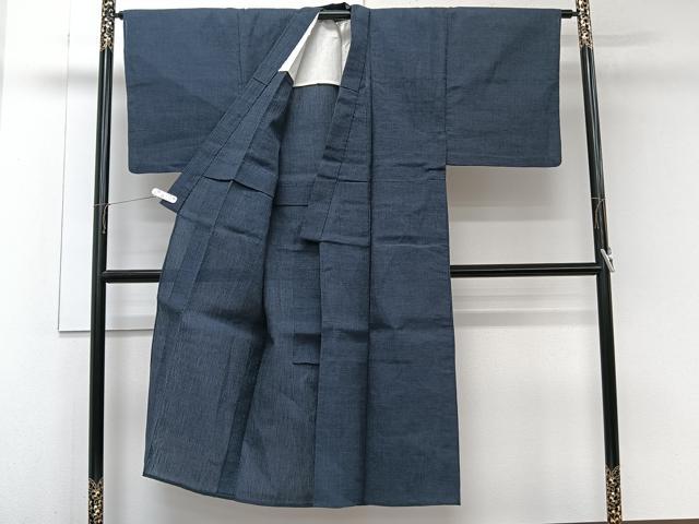 平和屋着物＊夏物　男性　本場小千谷縮　霞文　麻　逸品　CABJ9810xi