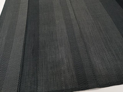 平和屋着物＊夏物　夏結城　100亀甲　間道亀甲文　黒地　正絹　逸品　CABJ9811xi