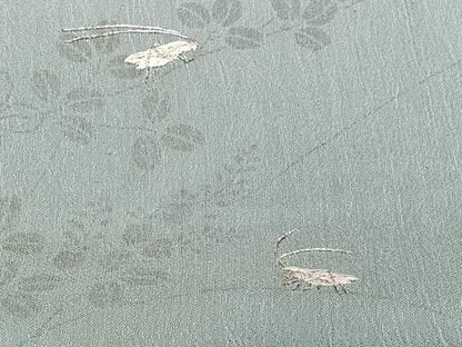 平和屋着物＊夏物　訪問着　紗　刺繍　枝萩文　夏虫　銀糸　正絹　逸品　CABJ9815xi