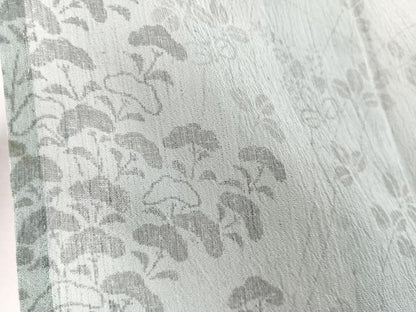 平和屋着物＊夏物　訪問着　紗　刺繍　枝萩文　夏虫　銀糸　正絹　逸品　CABJ9815xi