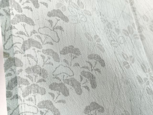 平和屋着物＊夏物　訪問着　紗　刺繍　枝萩文　夏虫　銀糸　正絹　逸品　CABJ9815xi