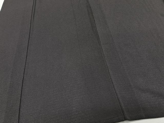 平和屋着物＊夏物　色無地　絽縮緬　紫黒色　正絹　逸品　未使用　CABJ9818xi