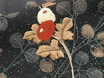 平和屋着物＊夏物　訪問着　絽　刺繍　萩花文　暈し染め　金彩　正絹　逸品　CABJ9822xi