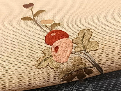 平和屋着物＊夏物　訪問着　絽　刺繍　萩花文　暈し染め　金彩　正絹　逸品　CABJ9822xi