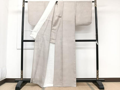 平和屋着物＊夏物　小紋　絽　作家物　霞文　暈し染め　正絹　逸品　CABJ9823xi