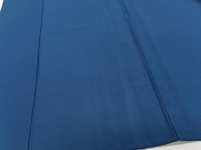 平和屋着物＊夏物　色無地　絽　青藍色　正絹　逸品　CABJ9825xi