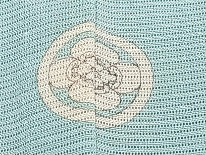 平和屋着物＊夏物　無地絵羽訪問着　絽　駒刺繍　御所車草花文　瓶覗見色　正絹　逸品　CABJ9826xi