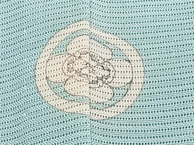 平和屋着物＊夏物　無地絵羽訪問着　絽　駒刺繍　御所車草花文　瓶覗見色　正絹　逸品　CABJ9826xi