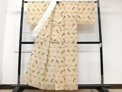 平和屋着物＊夏物　本場夏琉球絣　夏琉球　正絹　逸品　CABJ9829xi