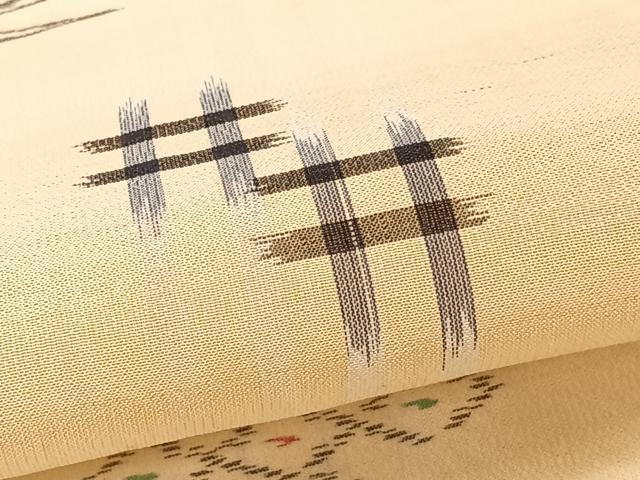 平和屋着物＊夏物　本場夏琉球絣　夏琉球　正絹　逸品　CABJ9829xi