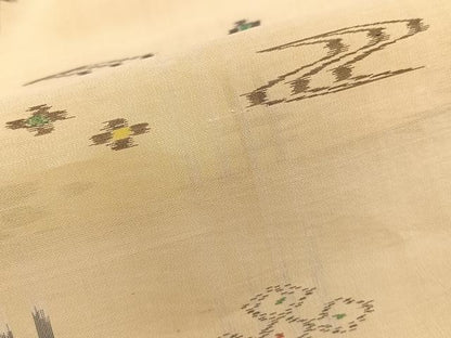 平和屋着物＊夏物　本場夏琉球絣　夏琉球　正絹　逸品　CABJ9829xi