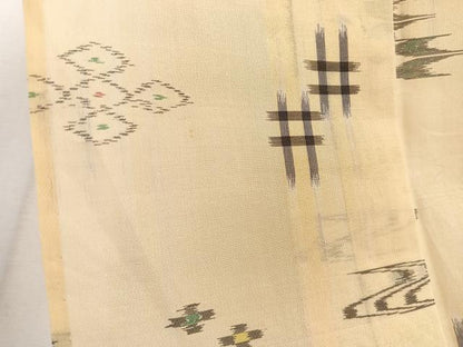 平和屋着物＊夏物　本場夏琉球絣　夏琉球　正絹　逸品　CABJ9829xi