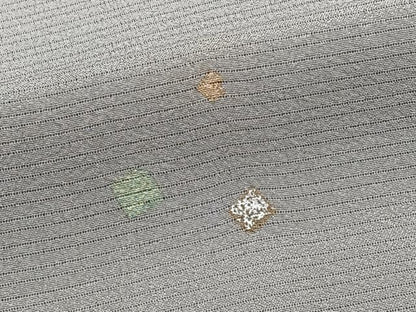 平和屋着物＊夏物　訪問着　絽縮緬　道長花文　金銀彩　正絹　逸品　CABJ9834xi