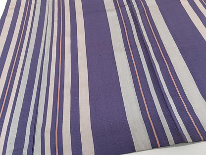 平和屋着物＊夏物　お召　間道　正絹　逸品　CABJ9837xi