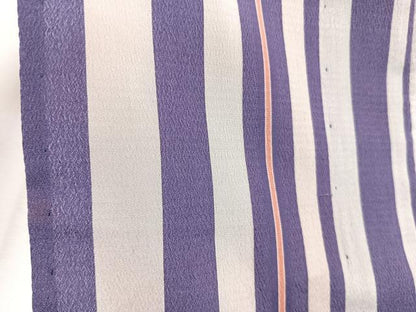 平和屋着物＊夏物　お召　間道　正絹　逸品　CABJ9837xi