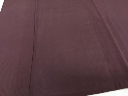 平和屋着物＊夏物　色無地　絽　赤褐色　正絹　逸品　CABJ9839xi