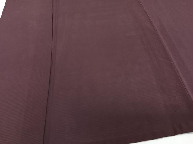 平和屋着物＊夏物　色無地　絽　赤褐色　正絹　逸品　CABJ9839xi