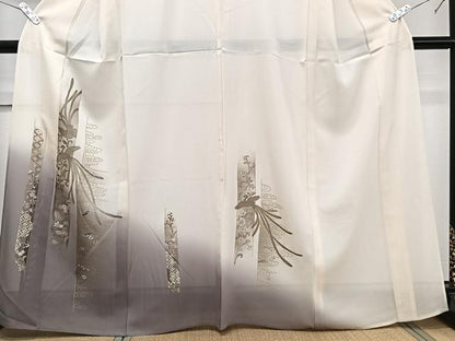 平和屋着物＊夏物　訪問着　絽　鳳凰花文　金彩　正絹　逸品　CABJ9842xi