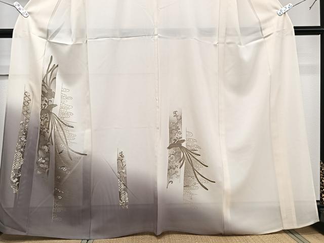 平和屋着物＊夏物　訪問着　絽　鳳凰花文　金彩　正絹　逸品　CABJ9842xi