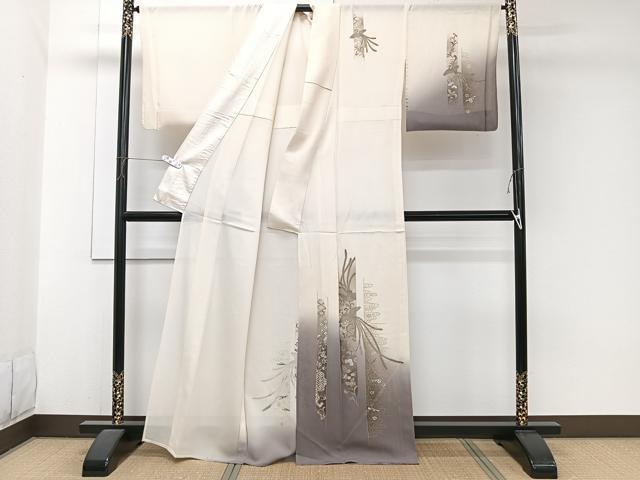 平和屋着物＊夏物　訪問着　絽　鳳凰花文　金彩　正絹　逸品　CABJ9842xi
