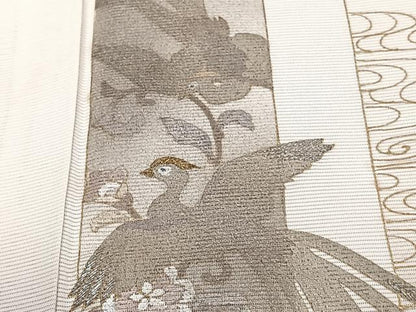 平和屋着物＊夏物　訪問着　絽　鳳凰花文　金彩　正絹　逸品　CABJ9842xi