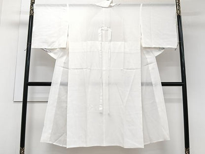平和屋着物＊夏物　長襦袢　絽　白色　正絹　逸品　CABJ9849xi