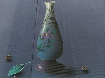 平和屋着物＊夏物　訪問着　絽　花瓶　水玉　正絹　逸品　CABJ9854xi