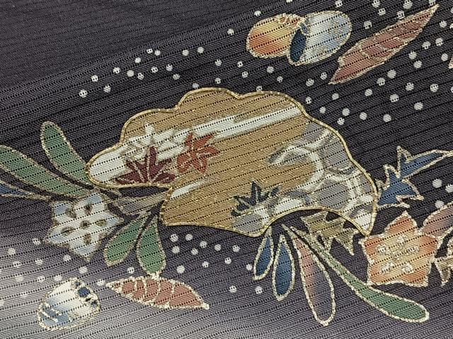 平和屋着物＊夏物　訪問着　絽　流水花文　暈し染め　金彩　正絹　逸品　CABJ9860xi