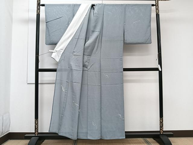 平和屋着物＊夏物　訪問着　絽　魚　正絹　逸品　CABJ9861xi