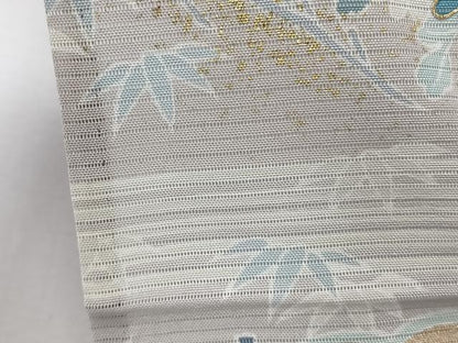 平和屋着物＊夏物　訪問着　絽　駒刺繍　雲取り風景文　金彩　正絹　逸品　CABJ9864xi