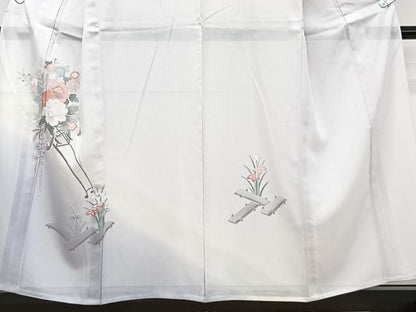 平和屋着物＊夏物　訪問着　絽　友禅　花車文　暈し染め　正絹　逸品　CABJ9868xi