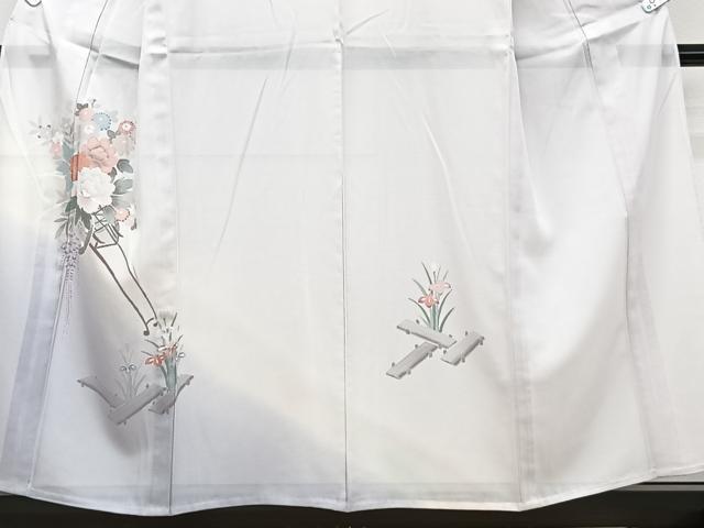 平和屋着物＊夏物　訪問着　絽　友禅　花車文　暈し染め　正絹　逸品　CABJ9868xi