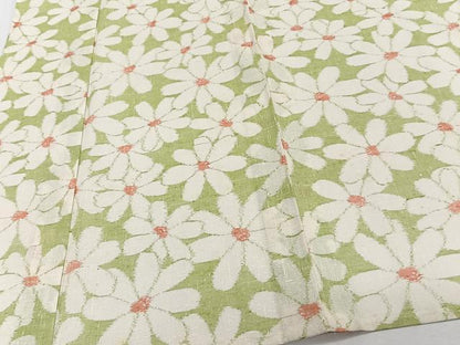 平和屋着物＊夏物　紗紬　舞花文　正絹　逸品　CABJ9871xi