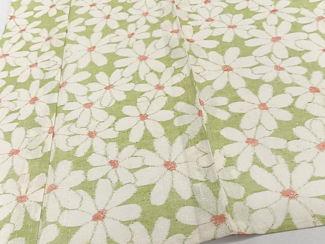 平和屋着物＊夏物　紗紬　舞花文　正絹　逸品　CABJ9871xi