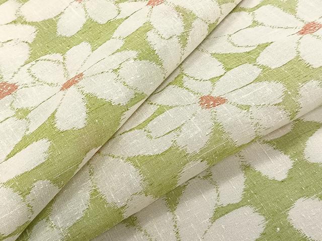 平和屋着物＊夏物　紗紬　舞花文　正絹　逸品　CABJ9871xi