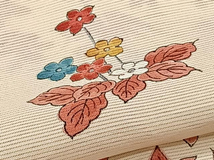 平和屋着物＊夏物　訪問着　絽　草花文　正絹　逸品　CABJ9877xi