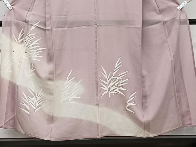 平和屋着物＊夏物　訪問着　絽　駒刺繍　流水草文　暈し染め　正絹　逸品　CABJ9878xi