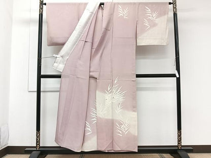 平和屋着物＊夏物　訪問着　絽　駒刺繍　流水草文　暈し染め　正絹　逸品　CABJ9878xi