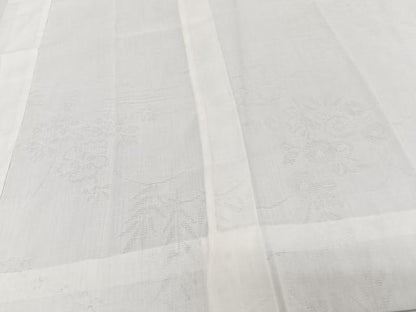 平和屋着物＊夏物　長襦袢　草花紋紗　白色　洗える着物　未使用　CABJ9884xi