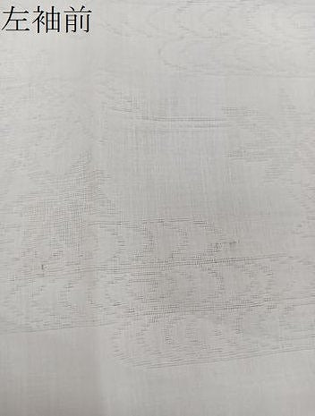 平和屋着物＊夏物　長襦袢　流水楓紋紗　生成り色　麻　逸品　CABJ9885xi