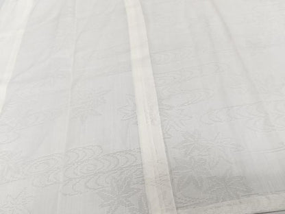 平和屋着物＊夏物　長襦袢　流水楓紋紗　生成り色　麻　逸品　CABJ9885xi