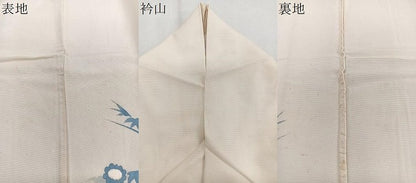 平和屋着物＊夏物　訪問着　絽　草花文　銀彩　正絹　逸品　CABJ9891xi