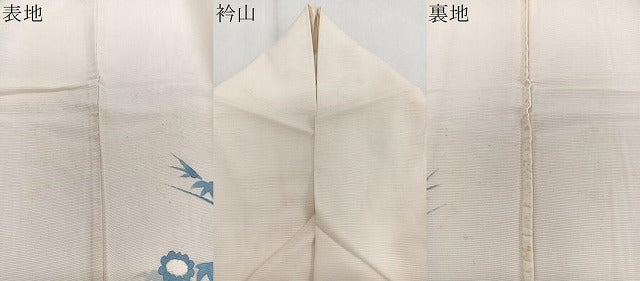 平和屋着物＊夏物　訪問着　絽　草花文　銀彩　正絹　逸品　CABJ9891xi