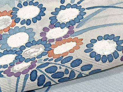 平和屋着物＊夏物　訪問着　絽　草花文　銀彩　正絹　逸品　CABJ9891xi