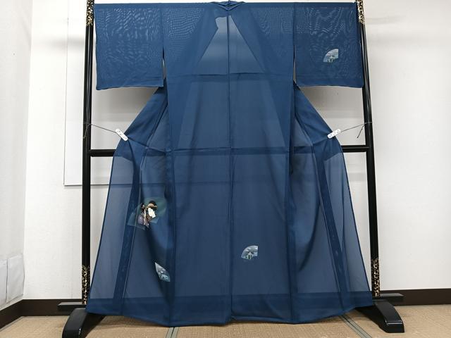 平和屋着物＊夏物　訪問着　絽　女人花文　正絹　逸品　CABJ9893xi