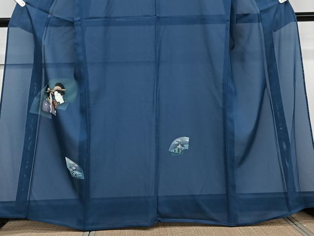 平和屋着物＊夏物　訪問着　絽　女人花文　正絹　逸品　CABJ9893xi